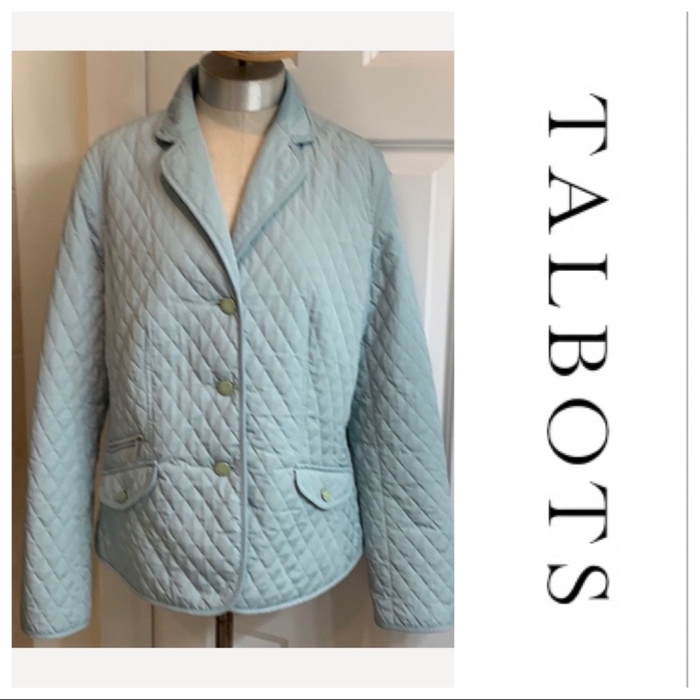 Talbots Quilted Jacket Coat Plus Size 12 Jacket - image 1